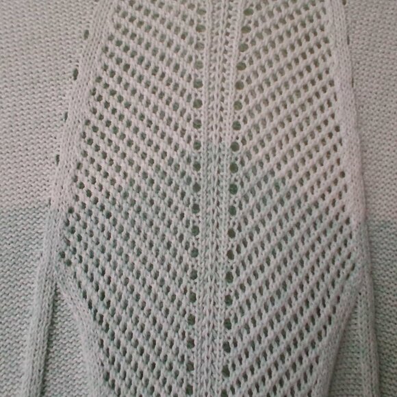 Women's Reitmans Open Knit Pullover with Tank Top, Light Green, Small - Picture 3 of 16